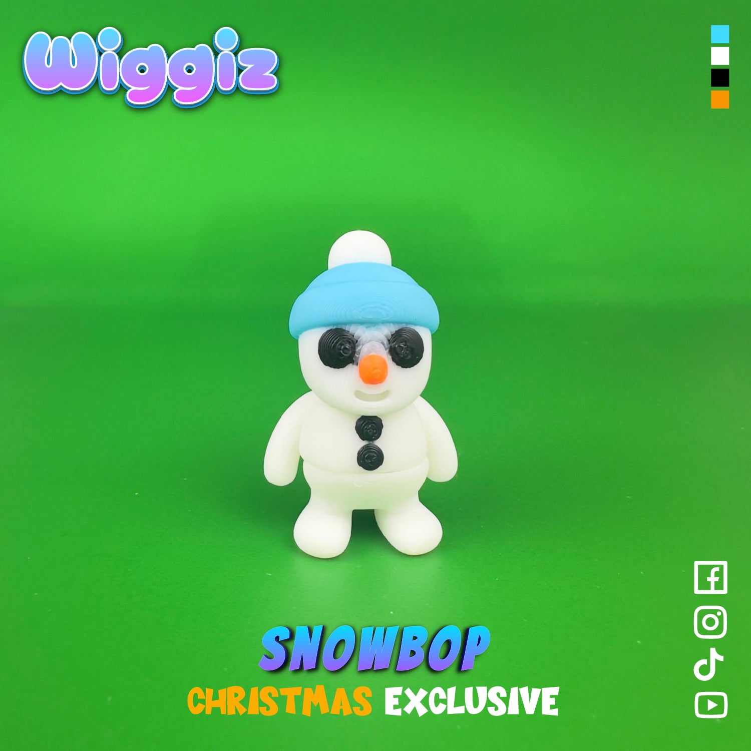 Snowbop | Adorable 3D Printed Snowman Christmas Toy