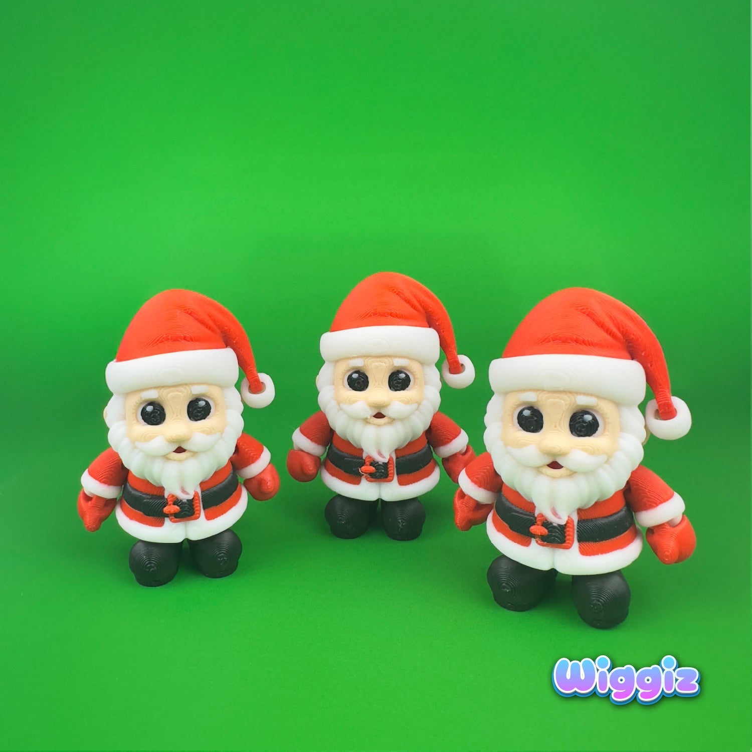 Jolly Santa | Adorable 3D Printed Christmas Toy - Wiggiz