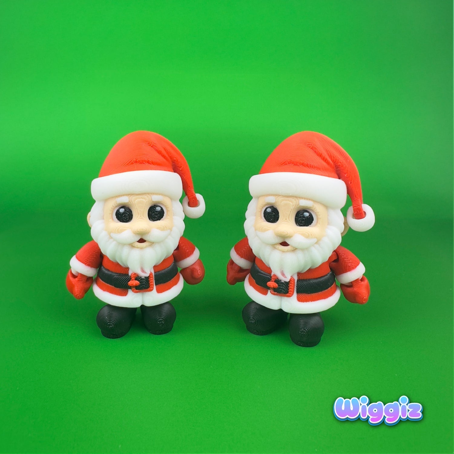Jolly Santa | Adorable 3D Printed Christmas Toy - Wiggiz