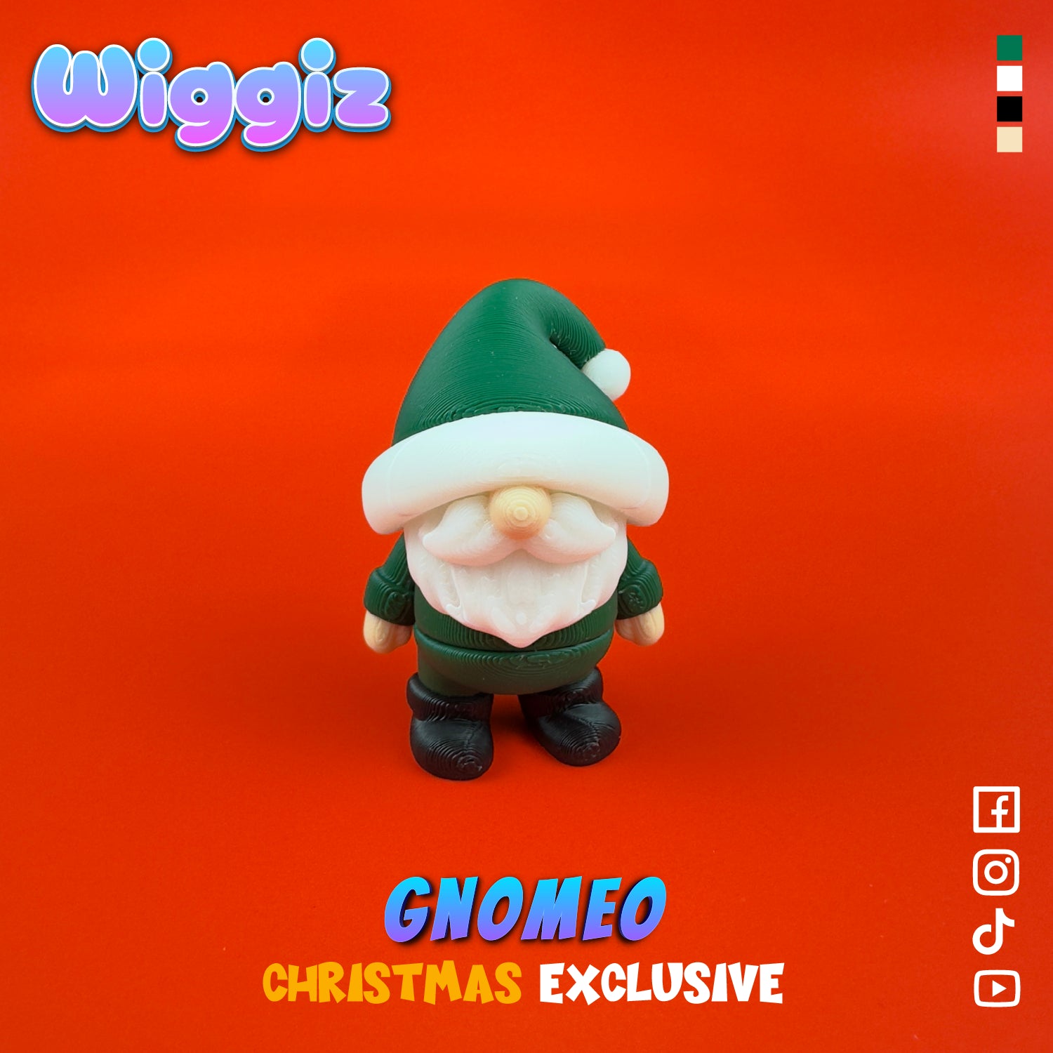 Gnomeo | Adorable 3D Printed Christmas Toy